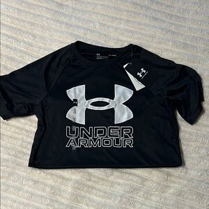 Under Armour Kids Black and White Tee